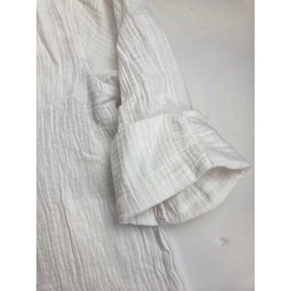 La Blanca Seaside Hoodie Kangaroo Pocket & Crochet Edging Detail Cover-Up XS - Picture 9 of 9